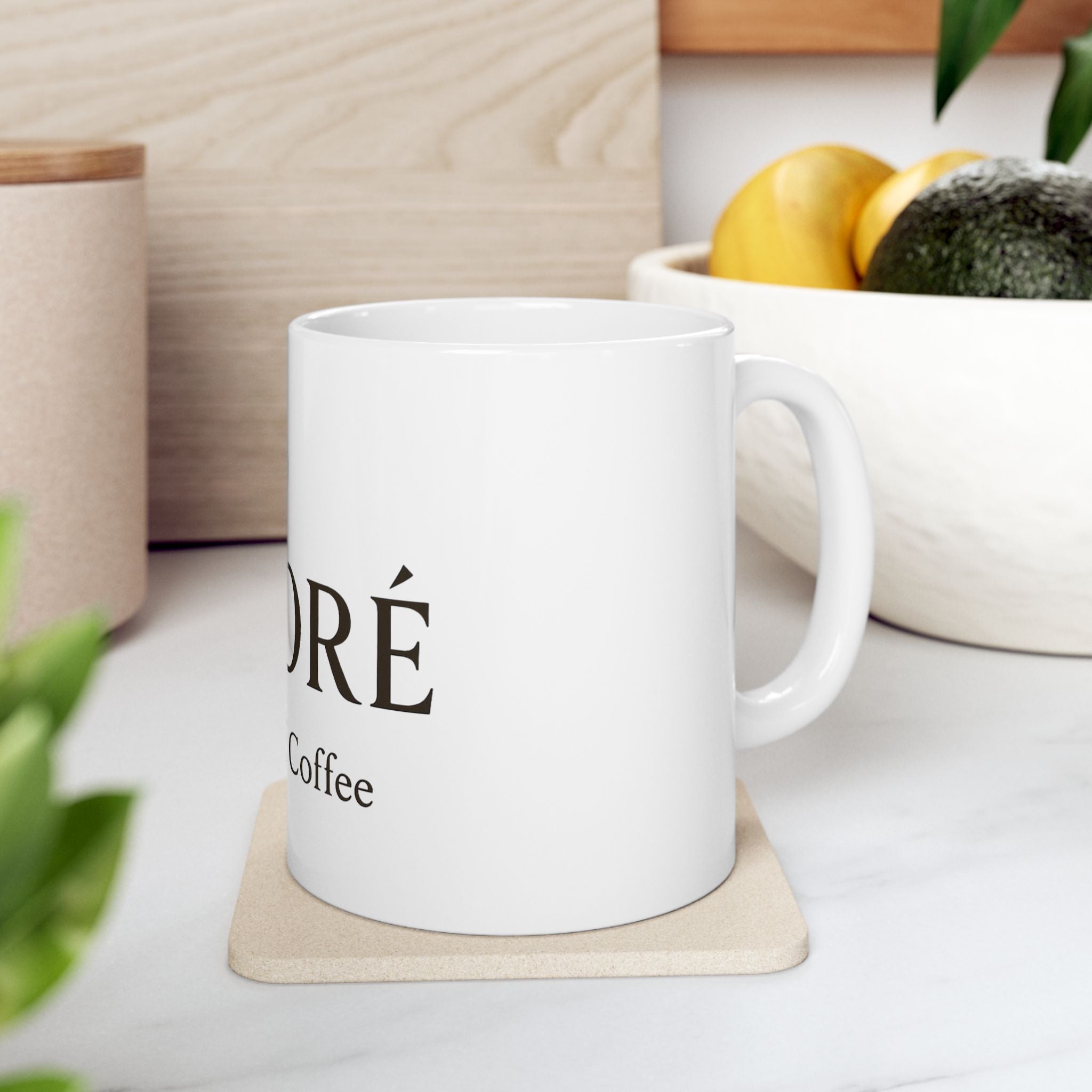Kaforé Ceramic Coffee Mug (11oz/15oz) — “The Art of Coffee”